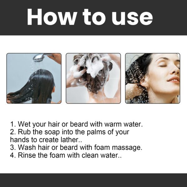 Black Hair Soap - Image 7