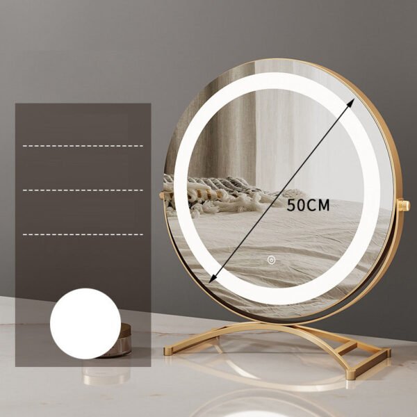 Round black dressing table light - Image 8