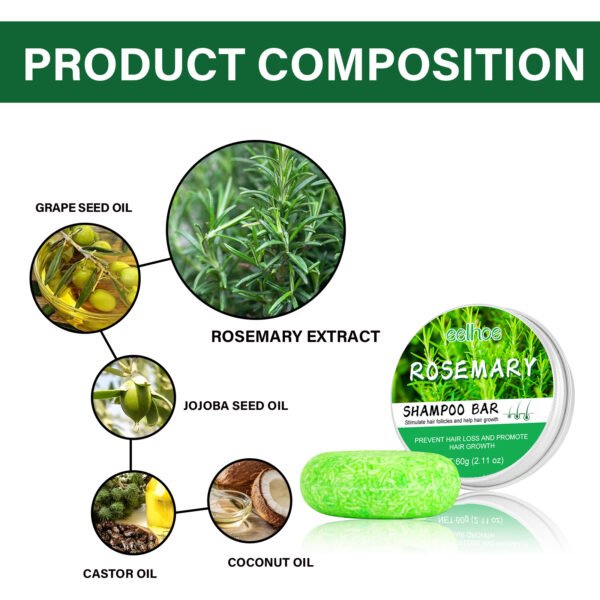 Rosemary Dense Hair Shampoo Soap - Image 6