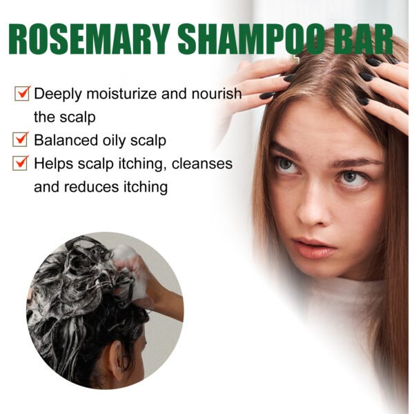 Rosemary Dense Hair Shampoo Soap - Image 4