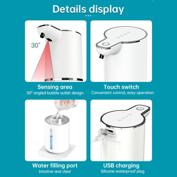 Touchless Sensor Soap Dispenser for Bathroom & Kitchen - Image 9