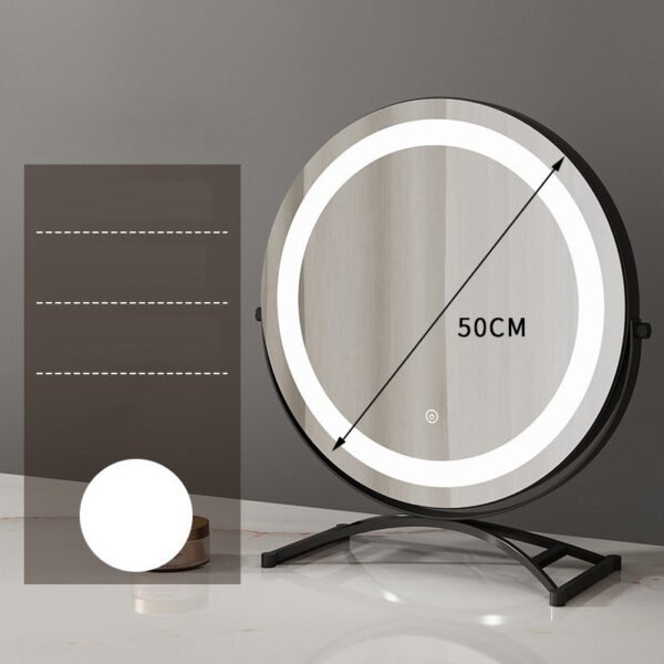 Round black dressing table light - Image 7