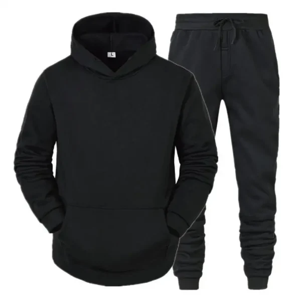 Men Sportswear Sweater Suit Hoodies + Pants - Image 3