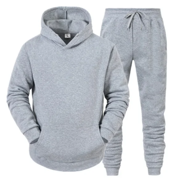 Men Sportswear Sweater Suit Hoodies + Pants - Image 5