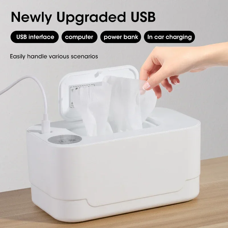 Baby Wet Towel Dispenser Portable USB Charger - Image 3
