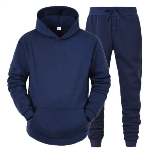 Men Sportswear Sweater Suit Hoodies + Pants - Image 4